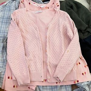 Hanna Andersson Pink Polka Dot Kids Sweater
